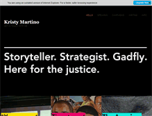 Tablet Screenshot of kristymartino.com